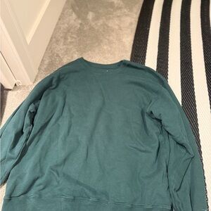 Hollister Men's Deep Teal Crewneck Sweater
